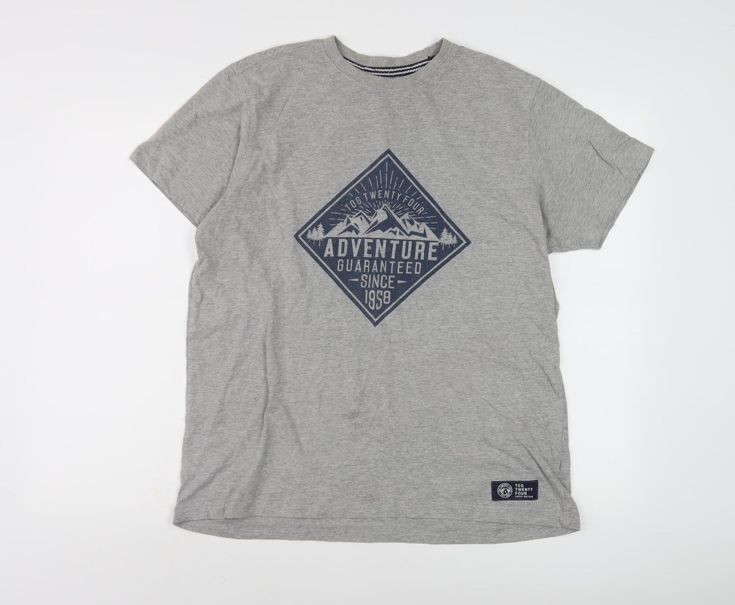 Tog Twenty Four Men's Grey Adventure T-Shirt, L
