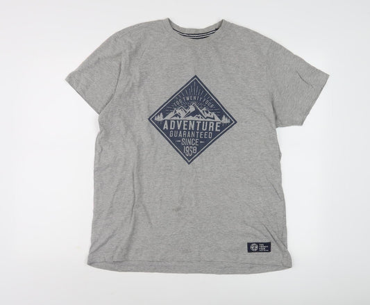 Tog Twenty Four Men's Grey Adventure T-Shirt, L