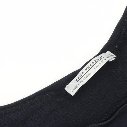 Zara Women's Black Punk Tour Graphic T-Shirt, Size 10