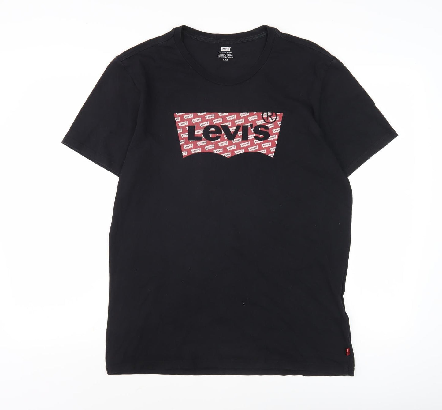 Levi's Men's Black Cotton Logo T-Shirt Size M