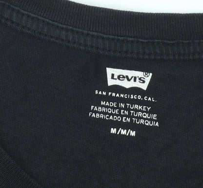 Levi's Men's Black Cotton Logo T-Shirt Size M