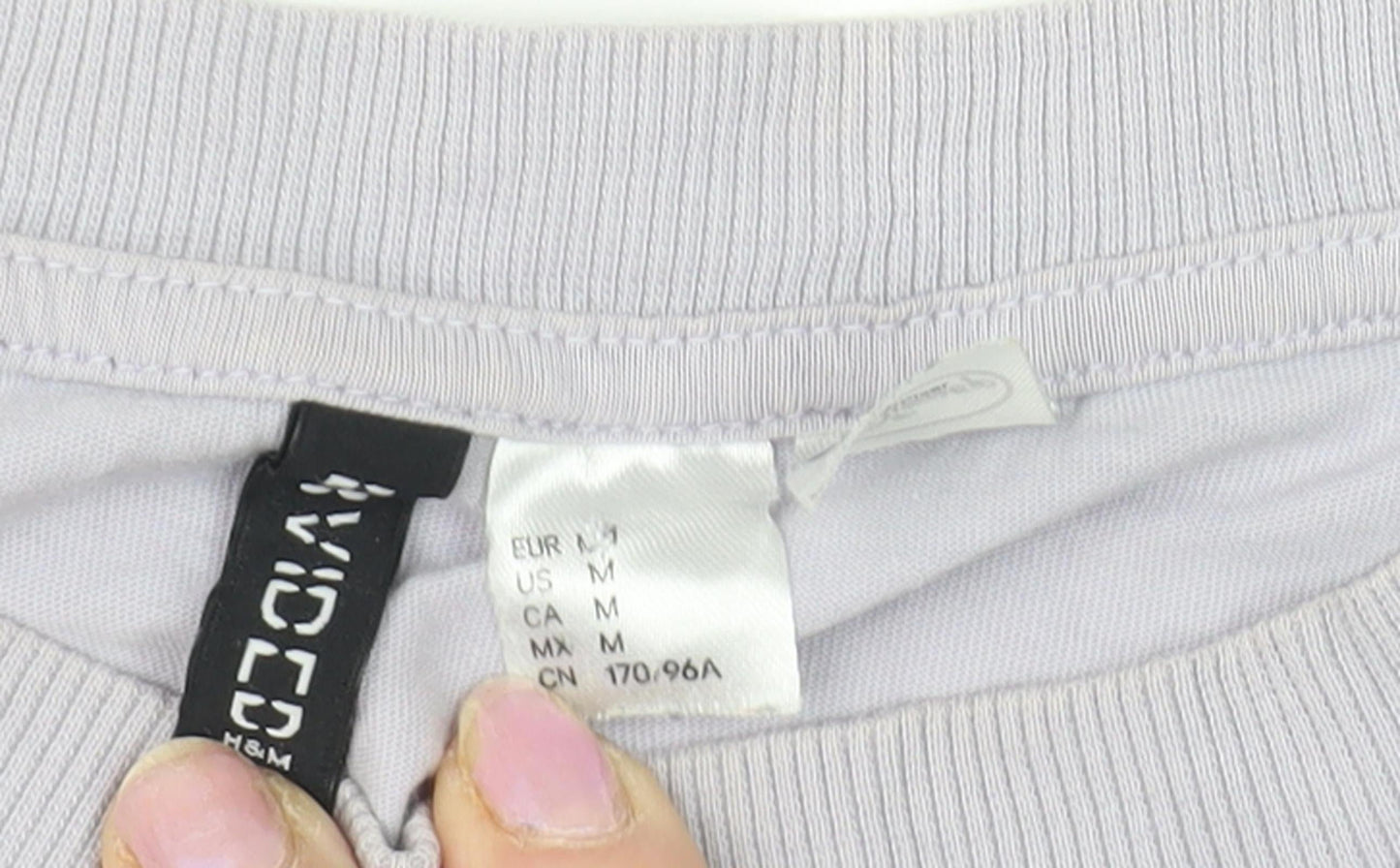 Mens UK Size M H&M Grey  T-Shirt