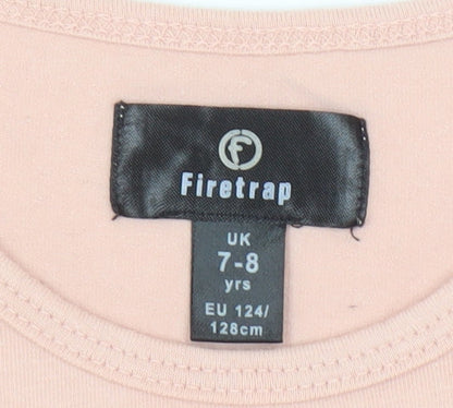 Firetrap Girls Pink Cropped Tank Top 7-8 Years