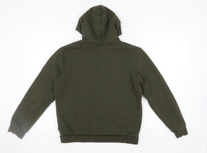 Mens UK Size S PUMA Green Pullover Hoodie