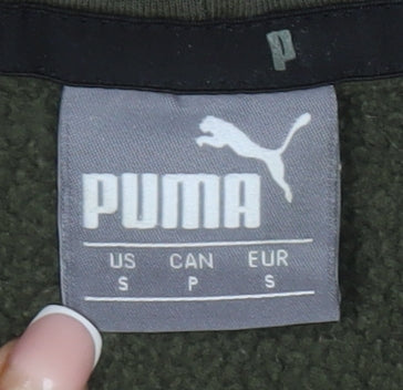 Mens UK Size S PUMA Green Pullover Hoodie