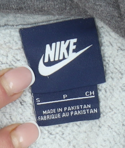 Mens UK Size S Nike Grey Pullover Hoodie