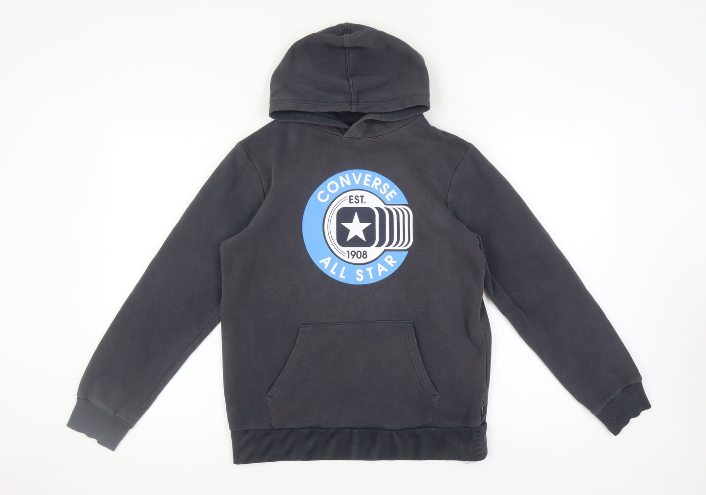 Teens UK Size XL Converse Black Pullover Hoodie
