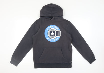 Teens UK Size XL Converse Black Pullover Hoodie