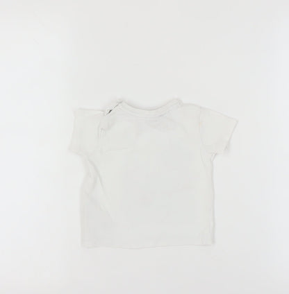 Jasper Conran Unisex Baby T-Shirt 9-12 Months White Whale