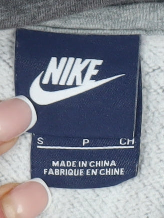 Mens UK Size S Nike Grey Pullover Hoodie