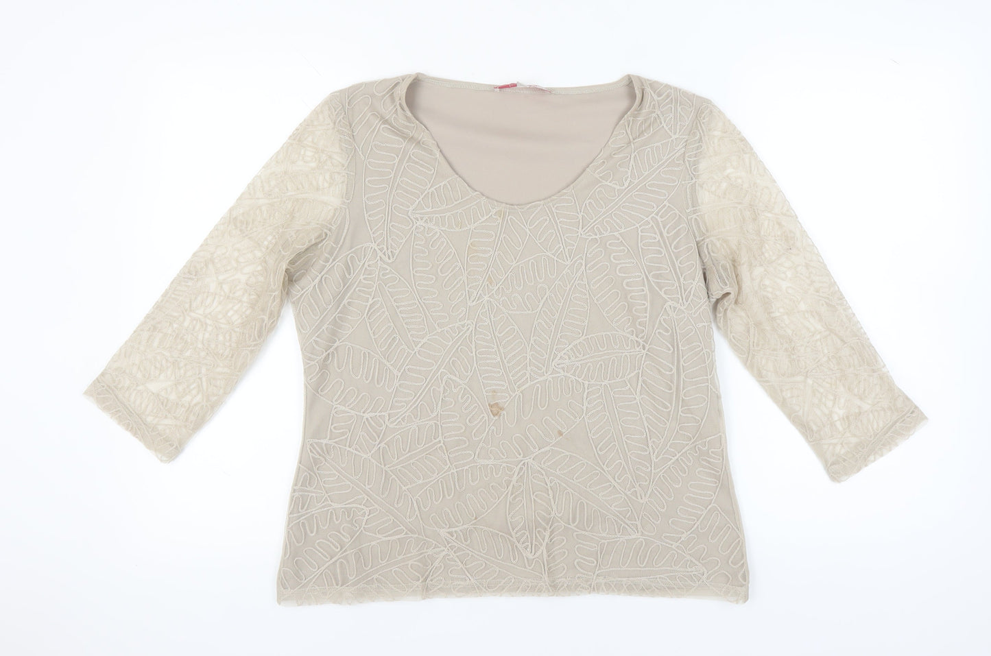 Womens UK Size M Jacques Vert Beige  Blouse