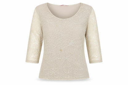 Womens UK Size M Jacques Vert Beige  Blouse