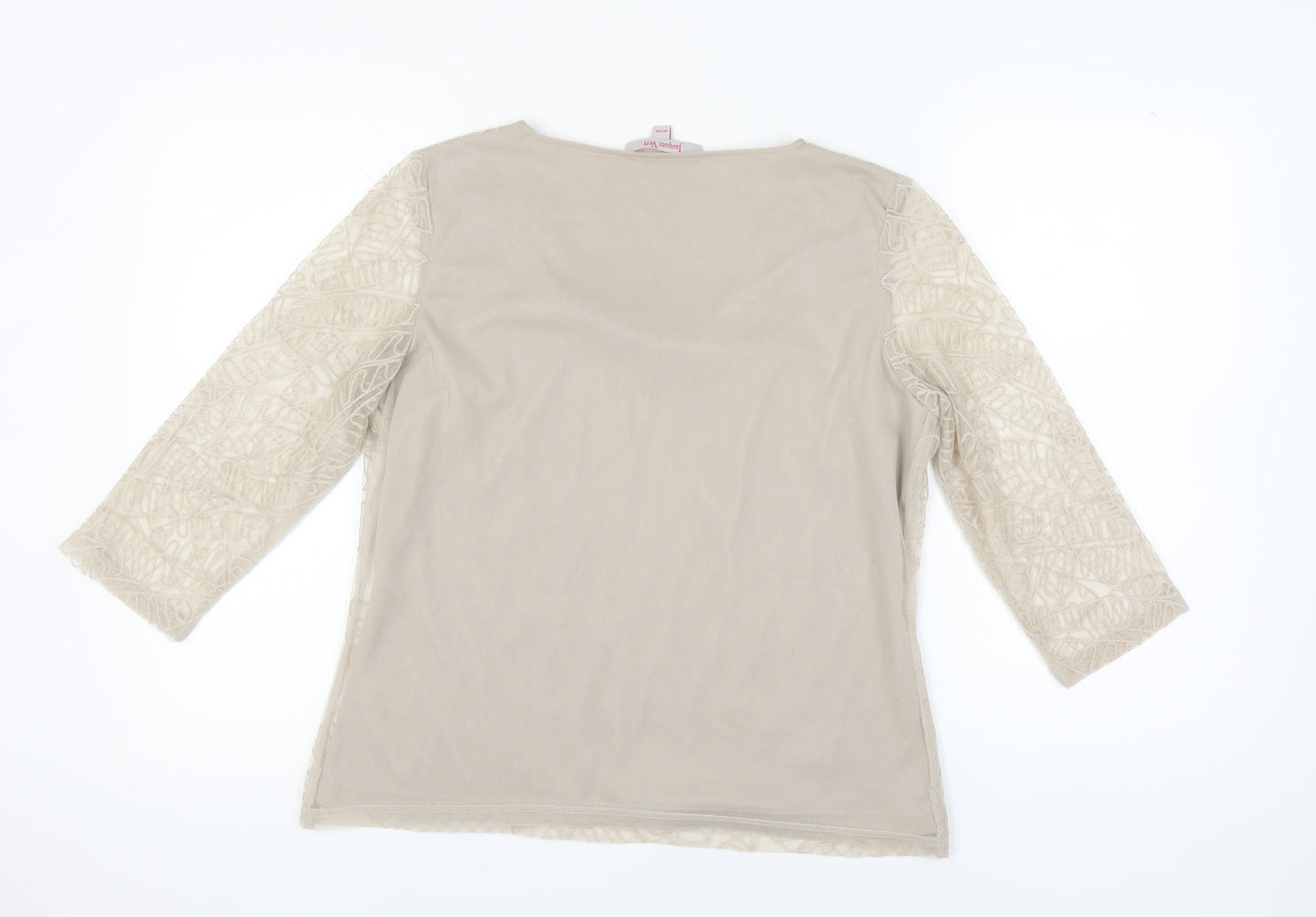 Womens UK Size M Jacques Vert Beige  Blouse
