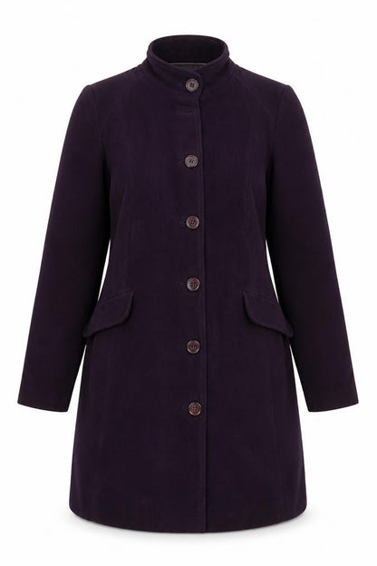 Womens UK Size 12 Laura Ashley Purple Overcoat
