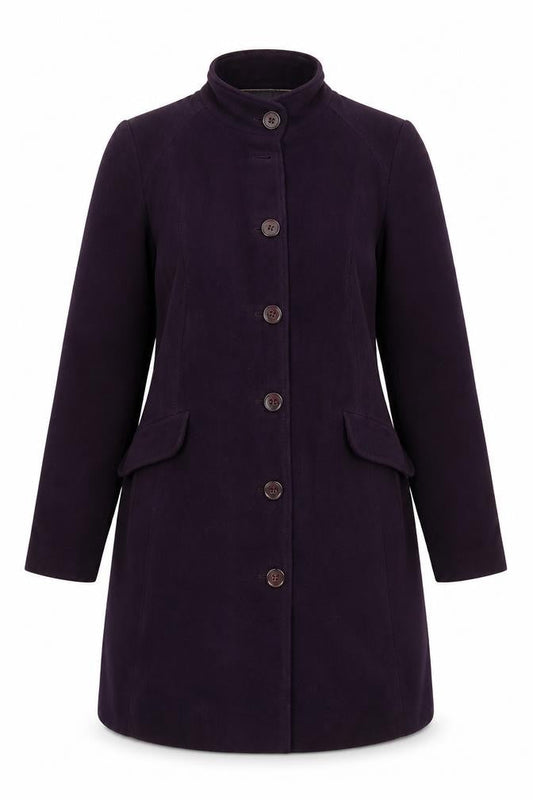 Womens UK Size 12 Laura Ashley Purple Overcoat