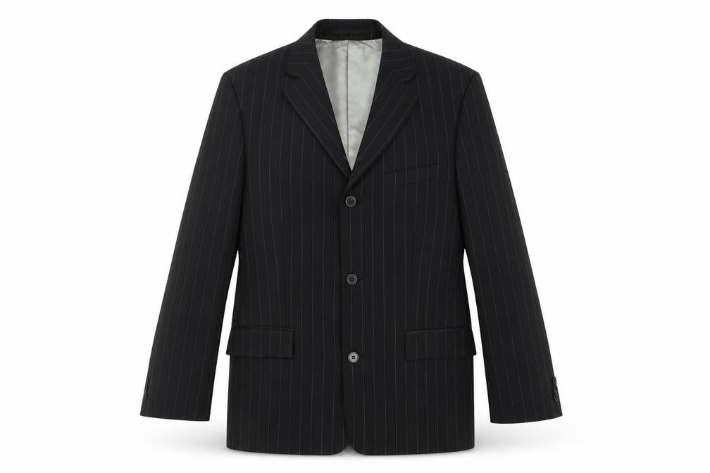 Mens UK Size 40 Pierre Cardin Regular Black Suit Jacket