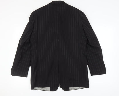 Mens UK Size 40 Pierre Cardin Regular Black Suit Jacket
