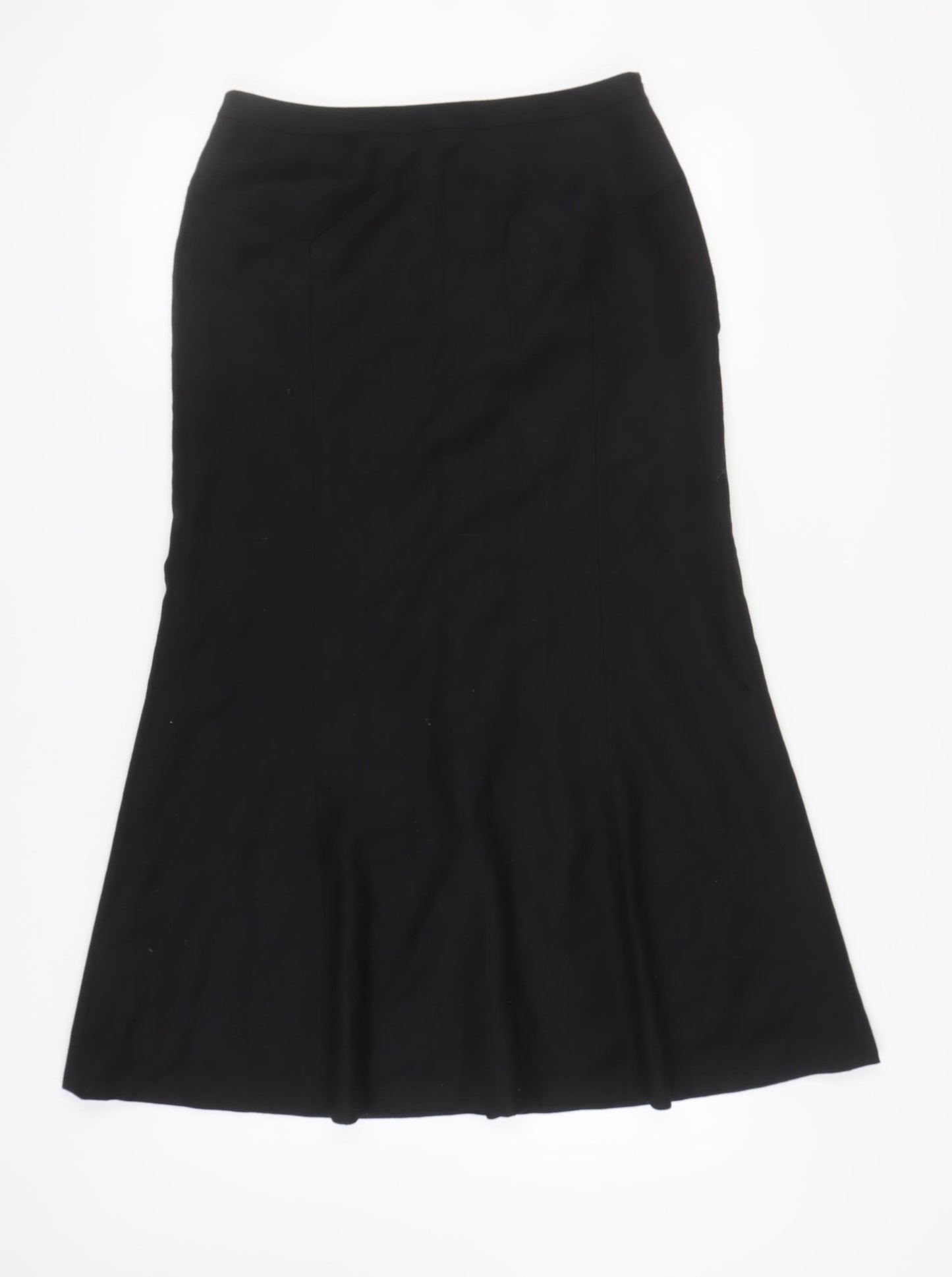 Laura Ashley Women's Black Wool Pencil Skirt Size 12
