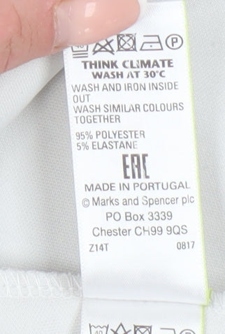 Marks and Spencer Women's Black Geometric Pencil Skirt - Size 20