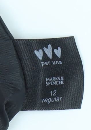 Marks and Spencer Women's Black A-Line Midi Skirt