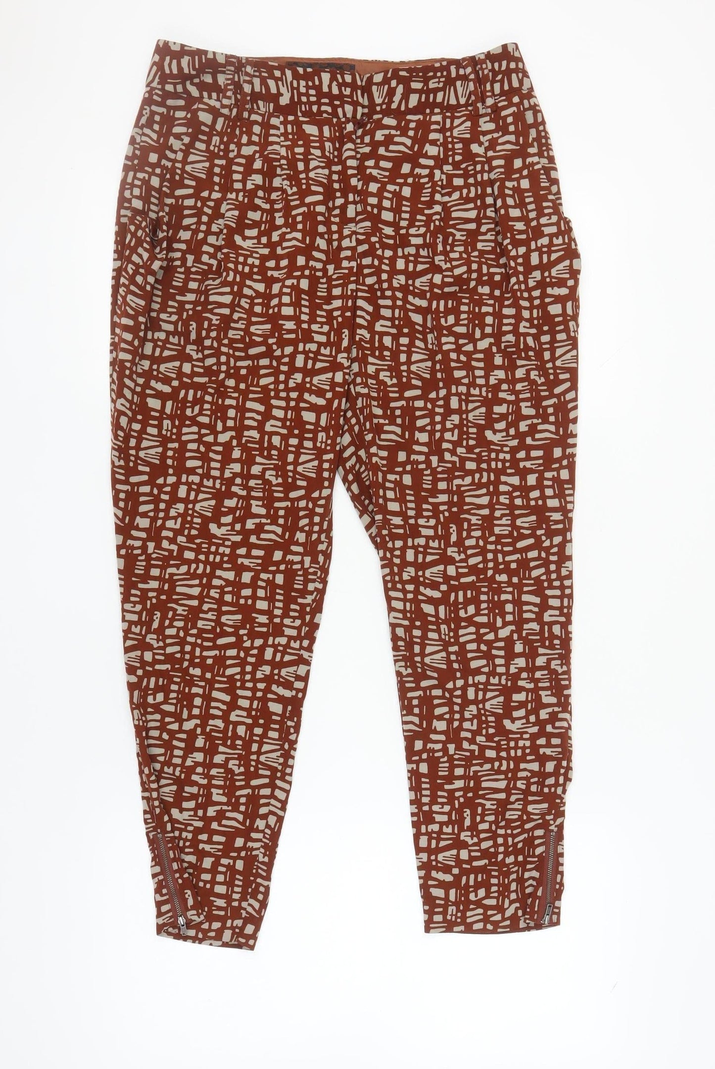 Womens UK Size 10 NEXT   Brown Trousers