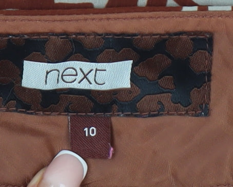 Womens UK Size 10 NEXT   Brown Trousers
