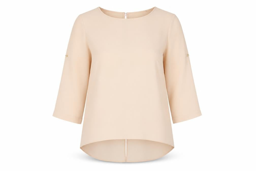 Womens UK Size 8 Oasis Beige  Blouse