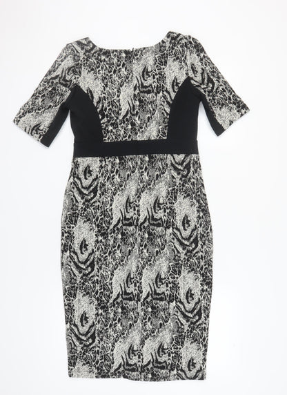 Marks and Spencer Women's Animal Print Pencil Dress Size 12