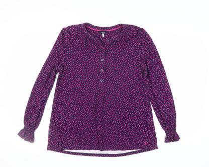 Womens UK Size 12 Joules Multicoloured Basic Blouse