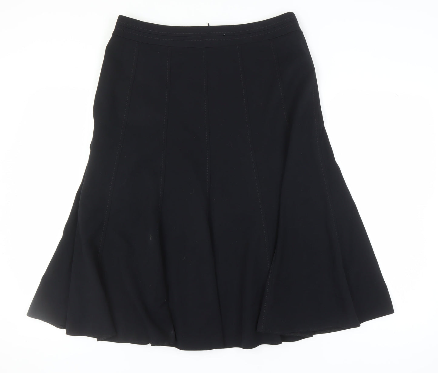 Marks and Spencer Women's Black Midi Skirt Size 14