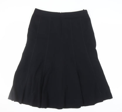 Marks and Spencer Women's Black Midi Skirt Size 14