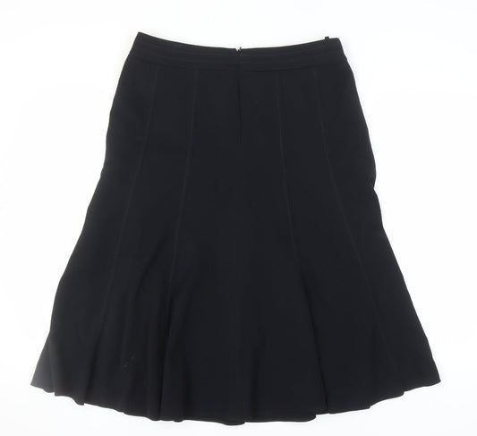 Marks and Spencer Women's Black Midi Skirt Size 14