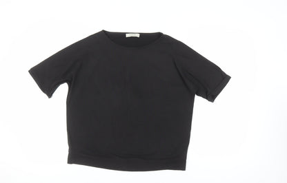 Womens UK Size S Oasis Black  T-Shirt