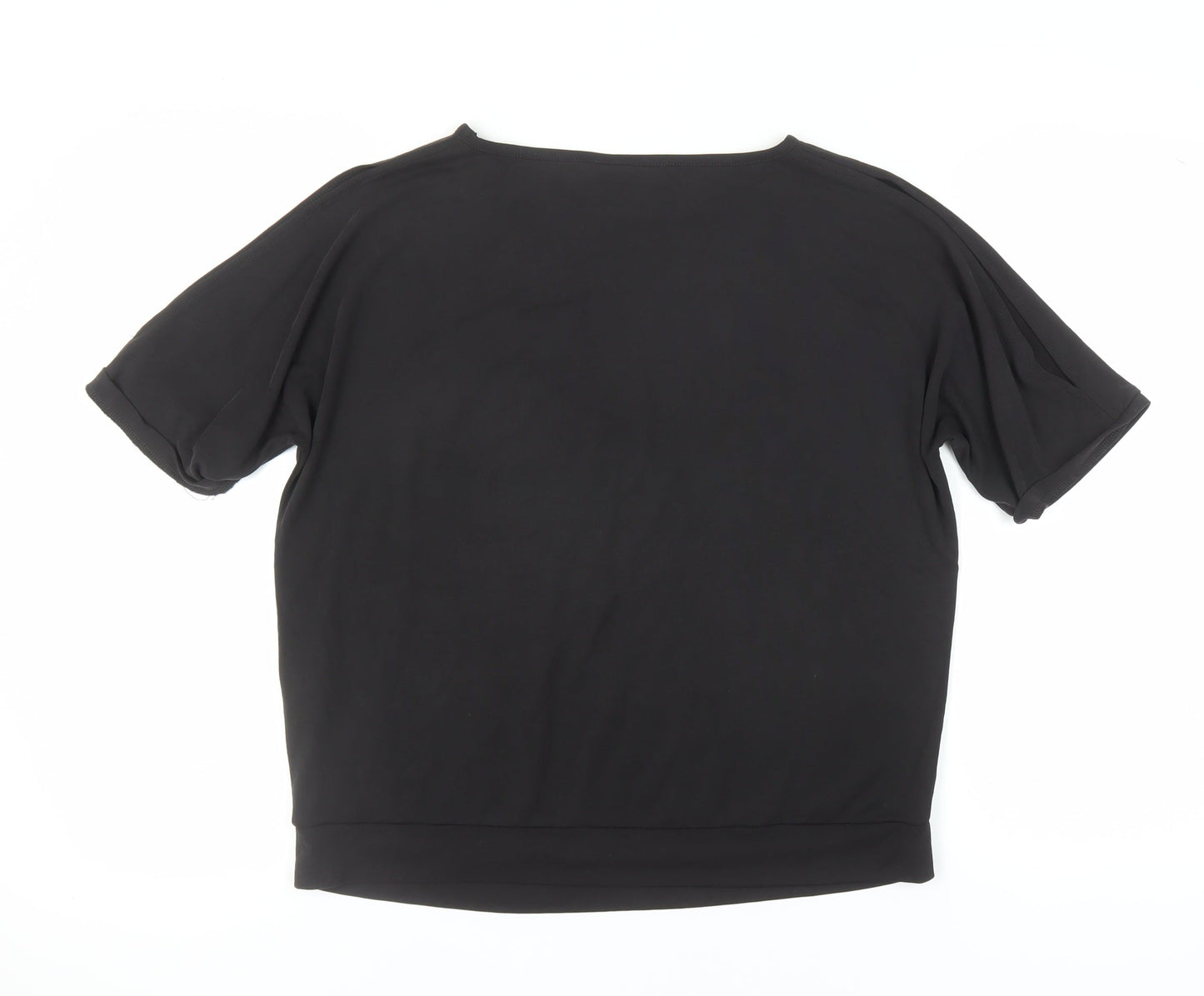 Womens UK Size S Oasis Black  T-Shirt