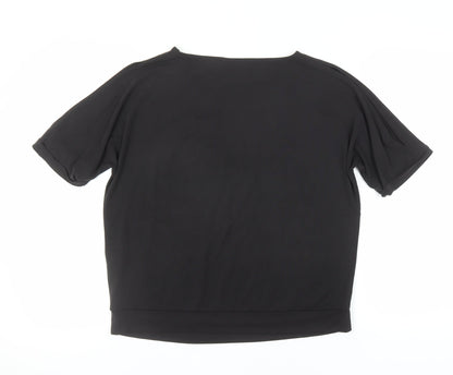 Womens UK Size S Oasis Black  T-Shirt
