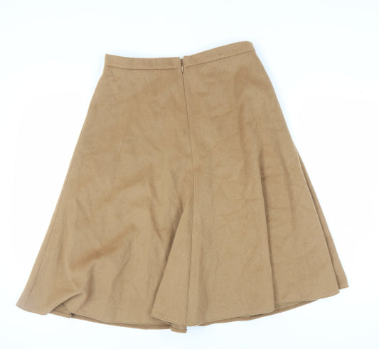 Marks and Spencer Women's Brown A-Line Skirt, Size 12