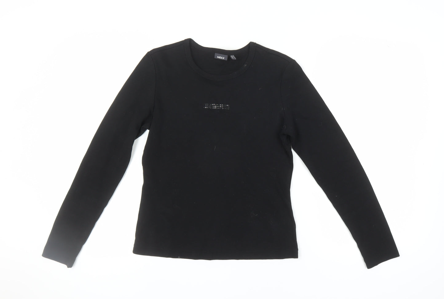 Mexx Women's Black Long Sleeve Basic T-Shirt L