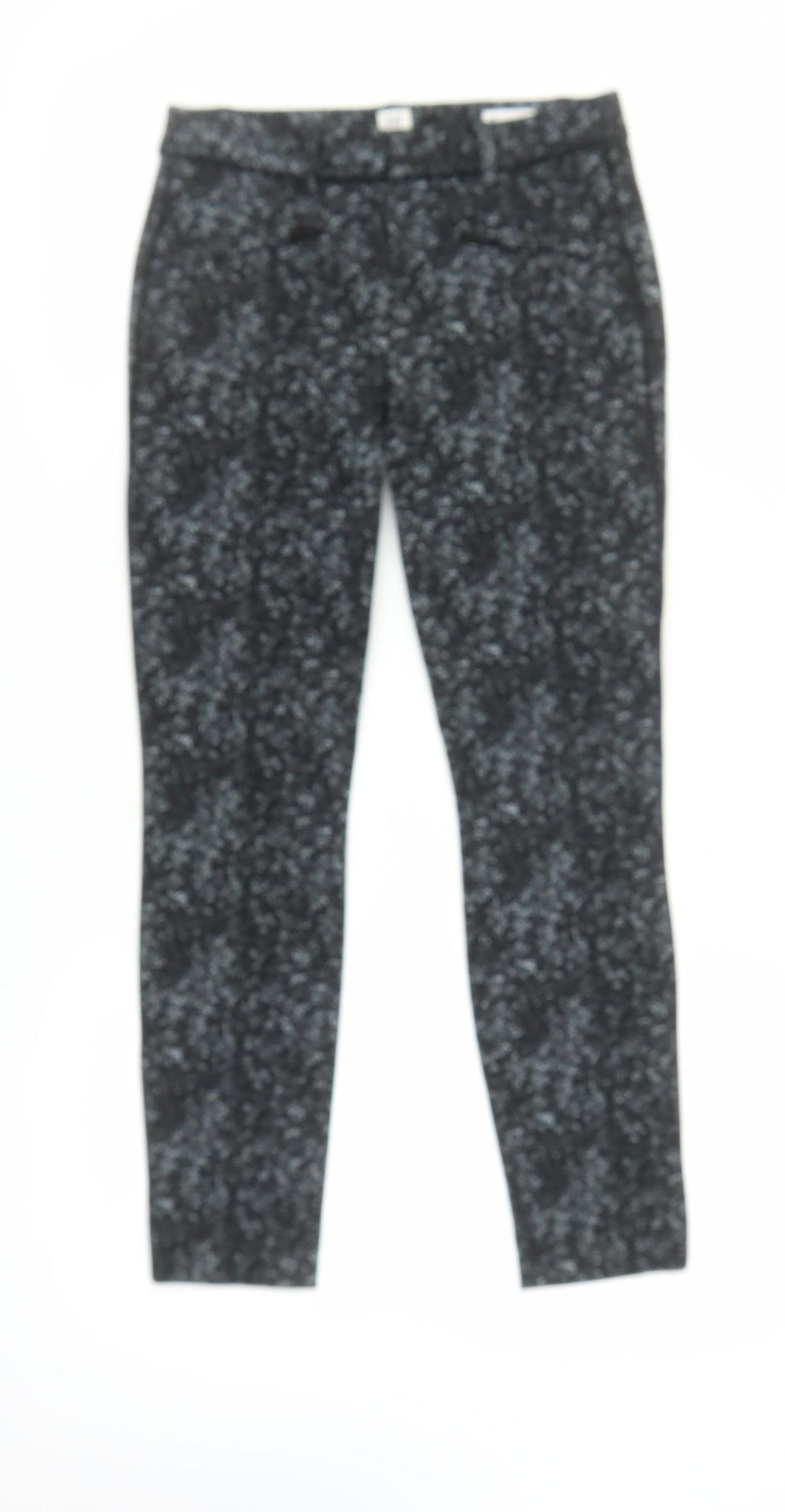 Womens UK Size 2XS Gap Slim Fit Ankle Black Trousers