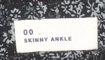 Womens UK Size 2XS Gap Slim Fit Ankle Black Trousers