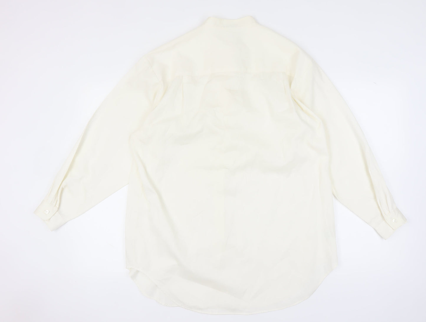 Laura Ashley Women's Ivory Button-Up Shirt UK 16