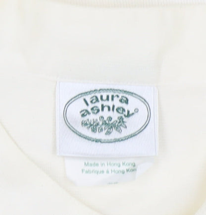 Laura Ashley Women's Ivory Button-Up Shirt UK 16