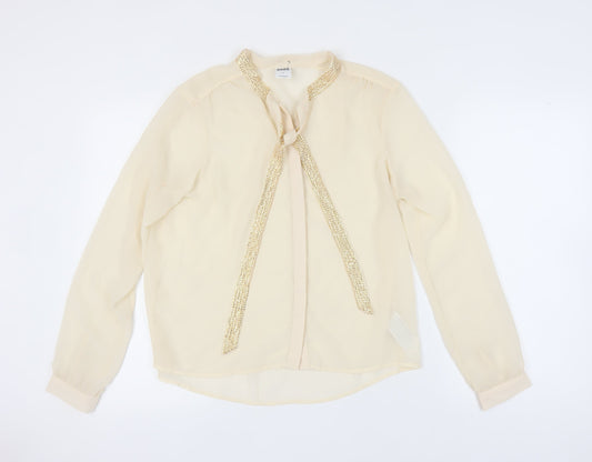 Womens UK Size M VERO MODA Beige  Blouse
