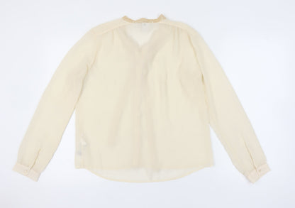 Womens UK Size M VERO MODA Beige  Blouse