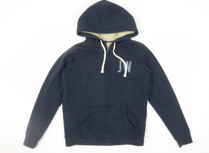 Womens UK Size 12 Jack Wills Blue Full Zip Hoodie