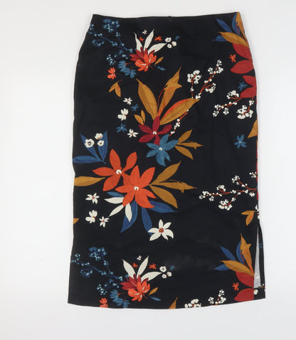 Marks and Spencer Women's Multicoloured Floral Pencil Skirt, Size 12