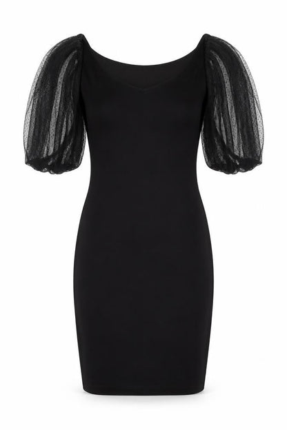 MNG Women's Black Bodycon Dress S Off Shoulder