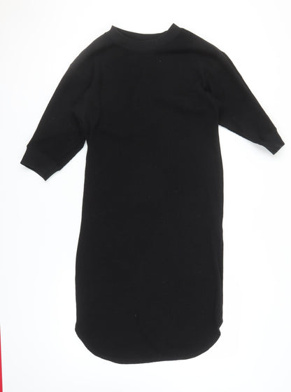 Uniqlo Women's Black Midi Dress S Casual Knit