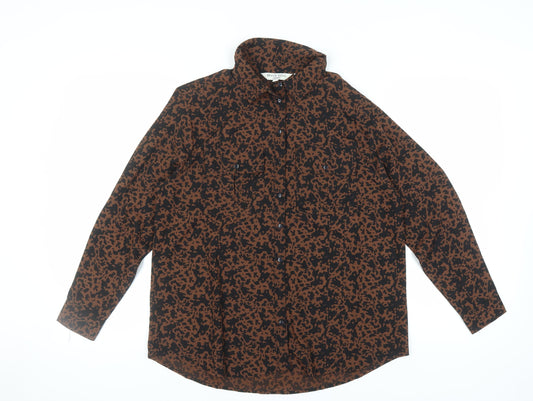 Womens UK Size S Brave Soul Brown  Button-Up