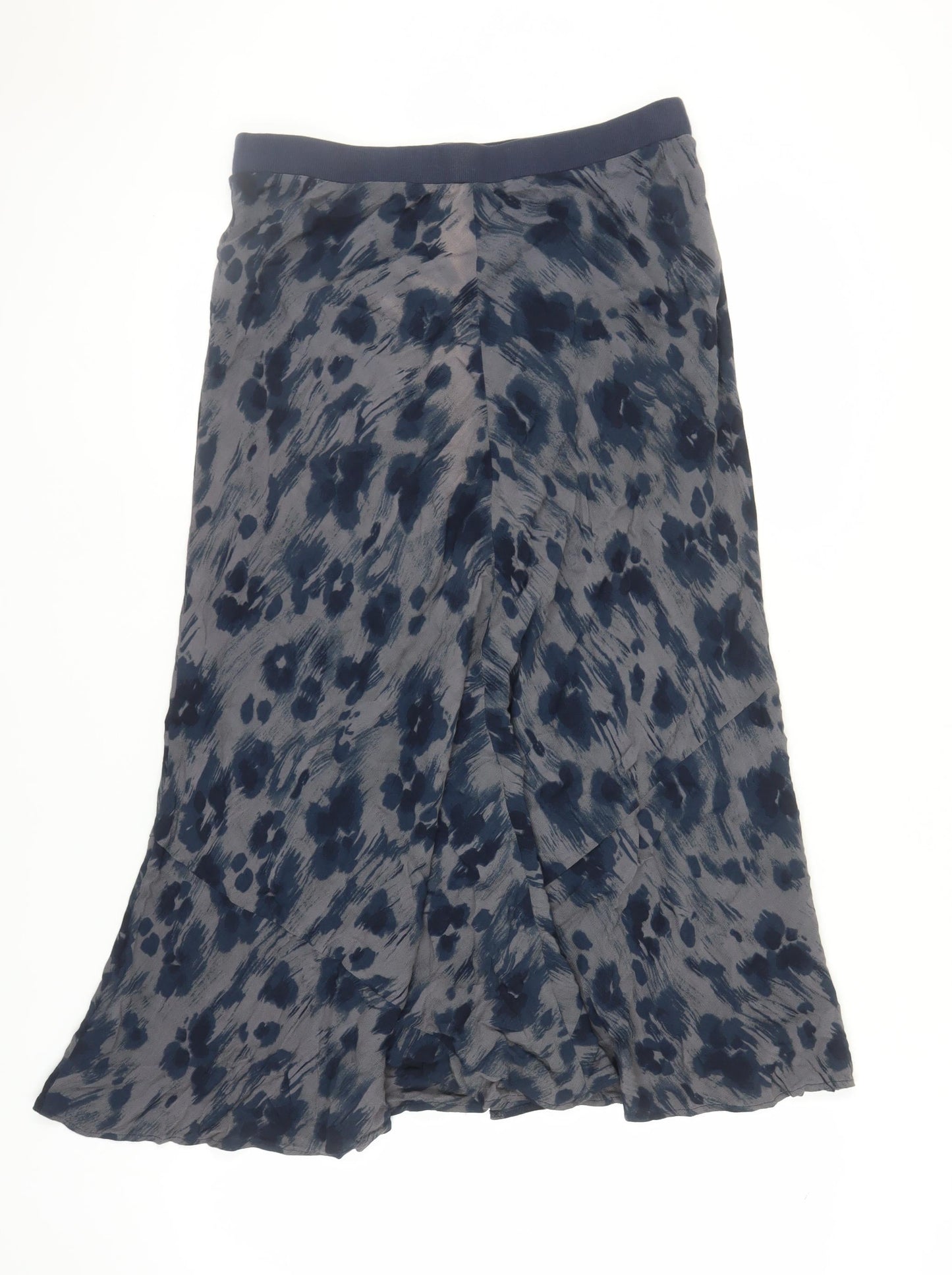 Marks and Spencer Women's Grey A-Line Midi Skirt, Size 14