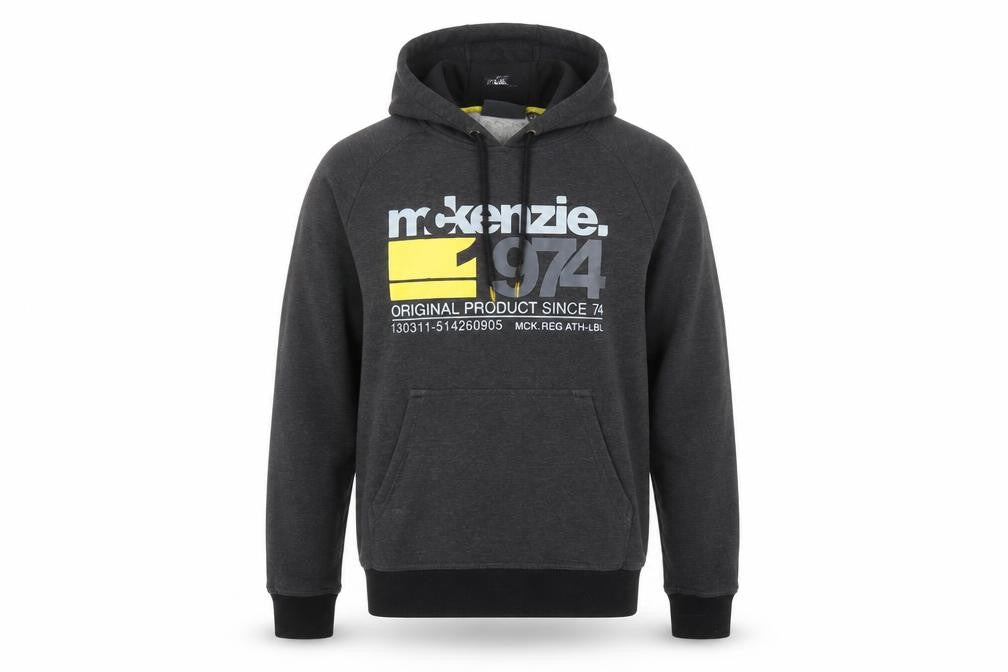 Mens UK Size S McKenzie Grey Pullover Hoodie